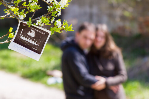 Couple expecting a child.